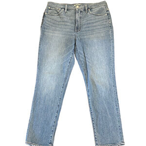 Madewell The Perfect Vintage Straight Leg Denim Jeans Size 31 Tall
